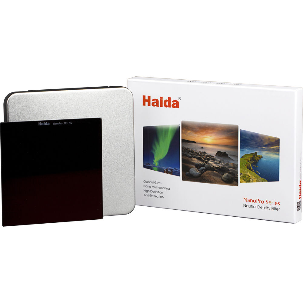 9 Haida NANOPRO MC Optical 150 mm X 100 mm GND Hard Edge cronologia FILTRO nd0 8x 